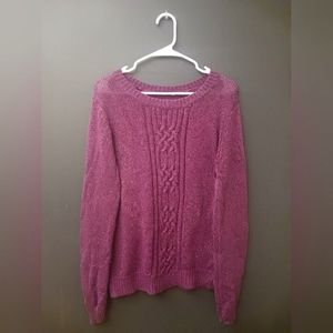 PURPLE WOMEN'S SPARKLE SWEATER SIZE AND BRAND UNKNOWN I BELIEVE IT'S A LARGE✨️